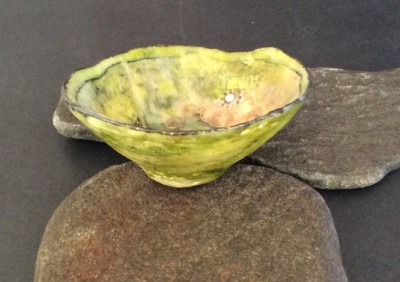 Encaustic bowl by Annie Desantis