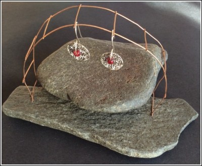 Fine Silver (PMC) Earrings by Annie Desantis